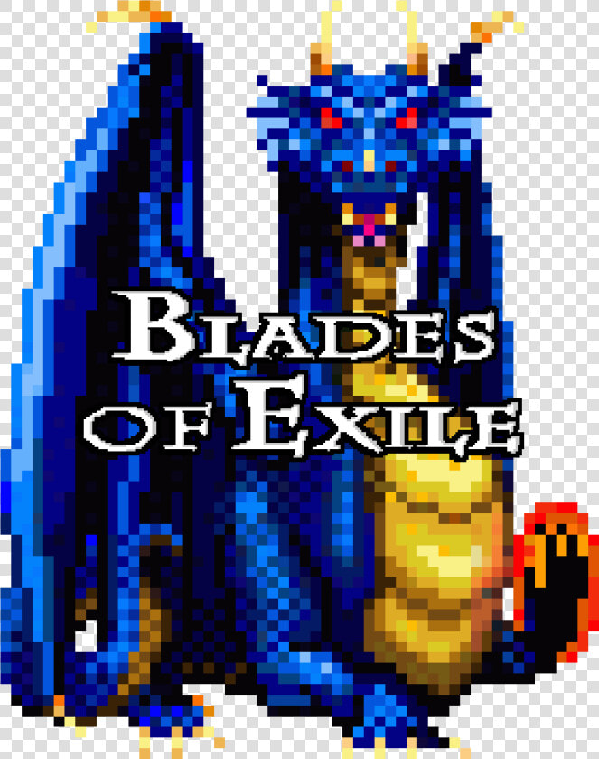 Blades Of Exile Blue Dragon   Graphic Design  HD Png DownloadTransparent PNG