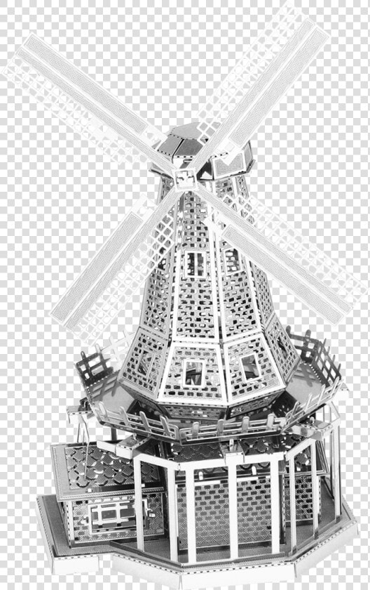 Metal Earth Windmill   Metal Earth Molen  HD Png DownloadTransparent PNG