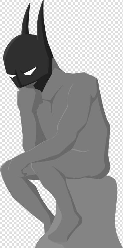 Batman Thinker   Sitting  HD Png DownloadTransparent PNG