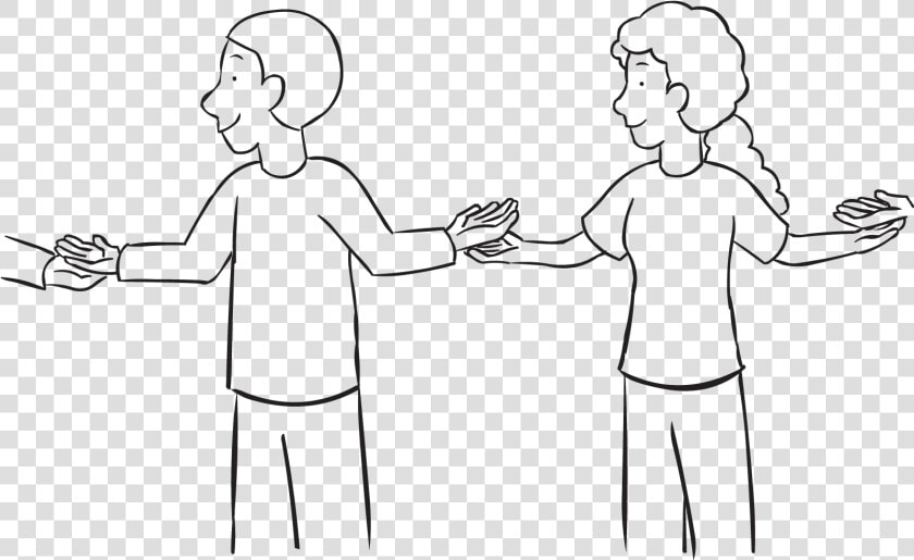 Two People In A Circle With Hands On Top Of Their Partners   Down By The Banks Game  HD Png DownloadTransparent PNG