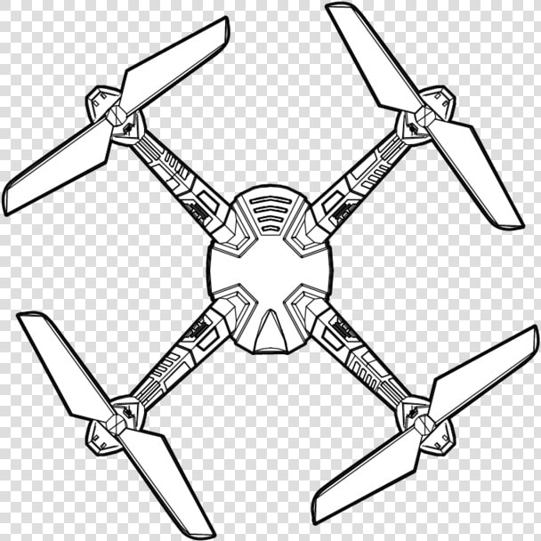 Hd Video Drone Complete Body Red   Drone Drawing Png  Transparent PngTransparent PNG