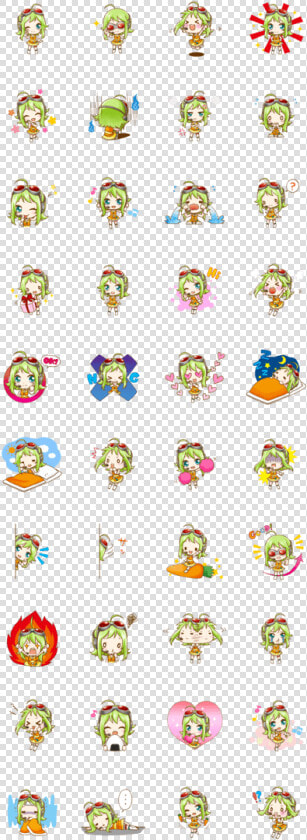 Gumi Sticker   Pokemon Yurutto Line Stickers  HD Png DownloadTransparent PNG