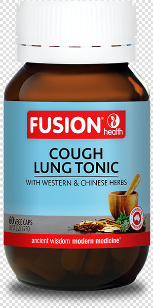 Fusion Health Products Cough Lung Tonic Supplements   Fusion Cough Lung Tonic  HD Png DownloadTransparent PNG