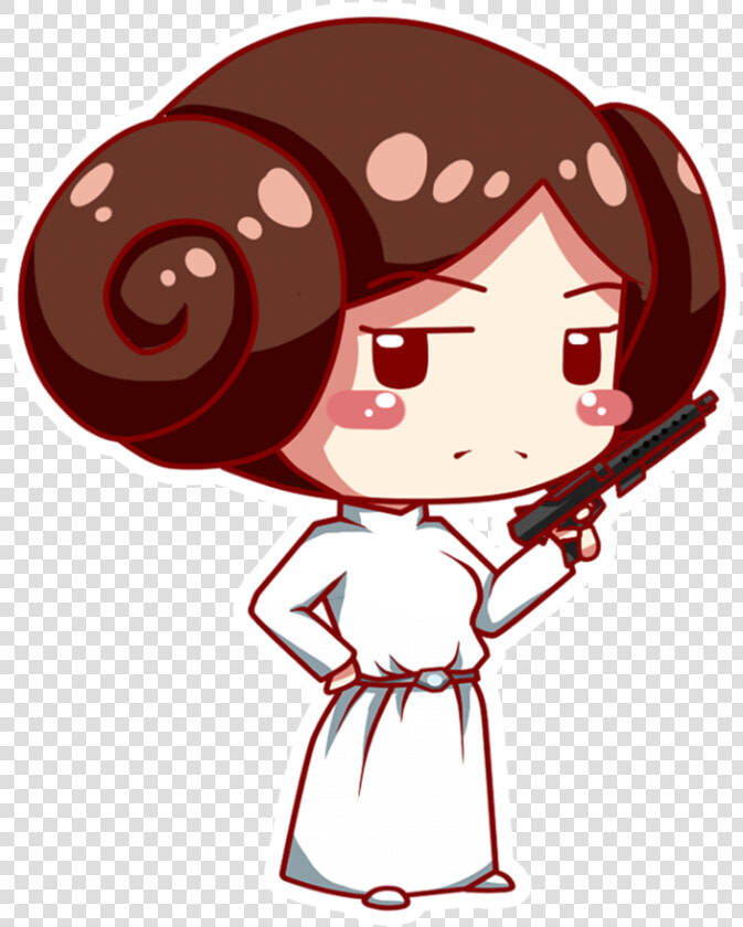 Star Wars Clipart Princess Leia   Princess Leia Star Wars Chibi  HD Png DownloadTransparent PNG