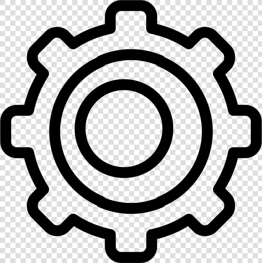 Settings Gear Symbol Outline In A Circle Svg Png Icon   Circle With Arrow Logo  Transparent PngTransparent PNG