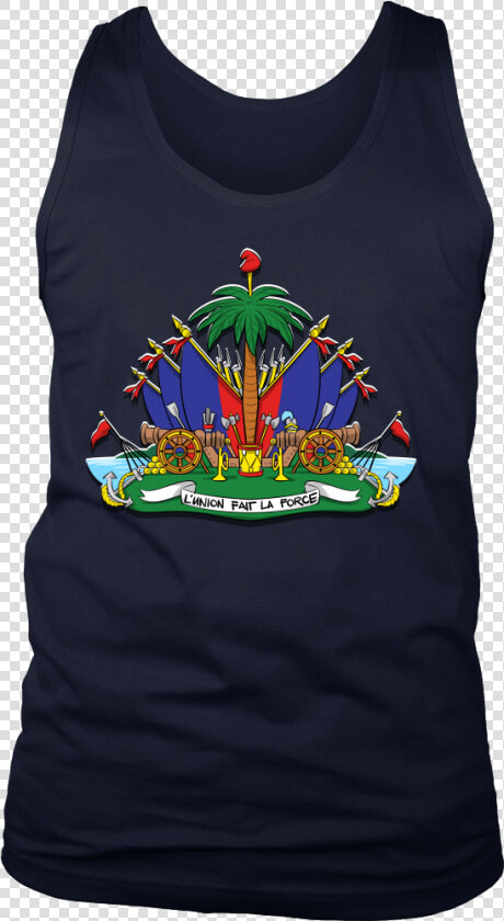 Haiti Haitian Pride Flag Coat Of Arms Emblem Country   T shirt  HD Png DownloadTransparent PNG