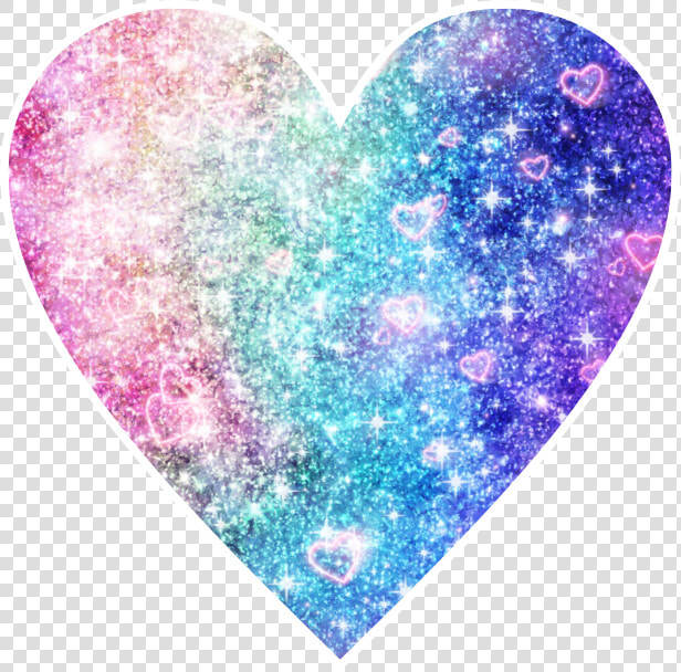  heart  rainbow  glitter  decorations   Glitter Transparent Rainbow Heart  HD Png DownloadTransparent PNG