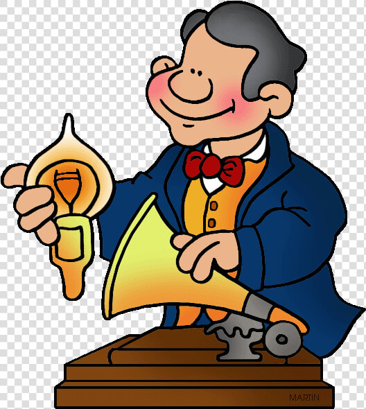 United States Clip Art By Phillip Martin  Famous People   Thomas Alva Edison Clipart  HD Png DownloadTransparent PNG