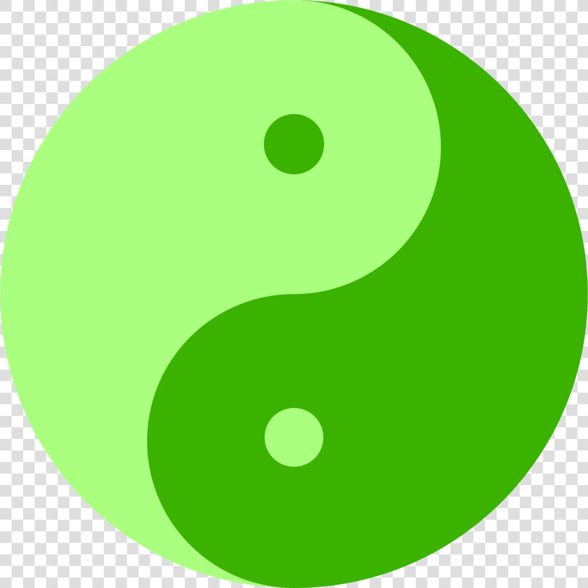 Green Ying And Yang   Yin And Yang Green  HD Png DownloadTransparent PNG