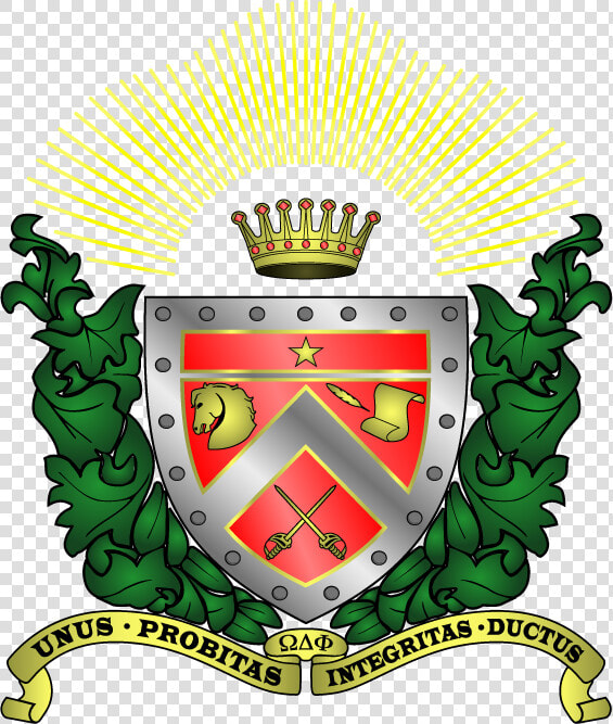 Omega Delta Phi Coat Of Arms   Omega Delta Phi Crest  HD Png DownloadTransparent PNG