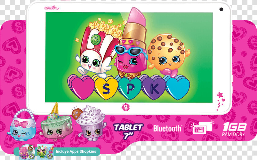 Tablet Shopkins 7 Pulgadas   Tablet Level Up 7 Shopkins  HD Png DownloadTransparent PNG