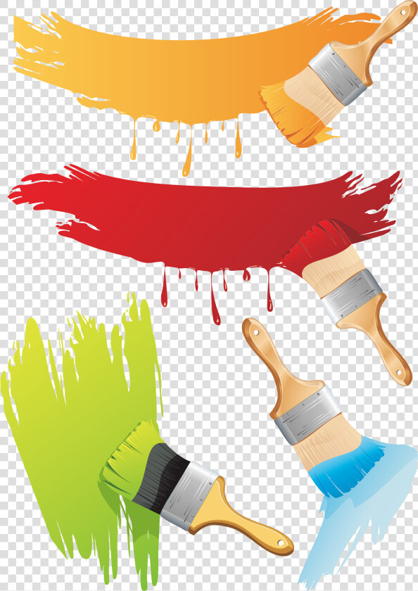 Color Paint Brush Vector   Paint Brush Vector Png  Transparent PngTransparent PNG