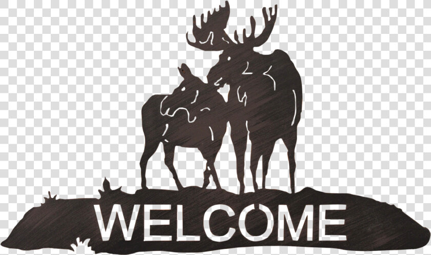 Iron Moose Welcome Sign   Coat Rack  HD Png DownloadTransparent PNG