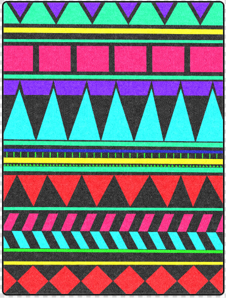 Colorful Tribal Pattern Blanket 50 X60   Triangle  HD Png DownloadTransparent PNG