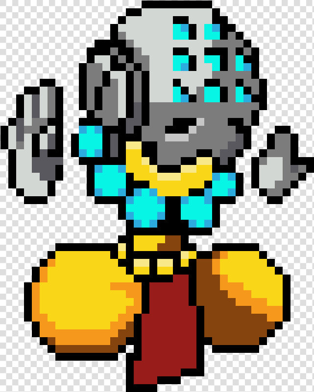 Perler Beads Patterns Overwatch   Png Download   Pixel Art Overwatch Zenyatta  Transparent PngTransparent PNG