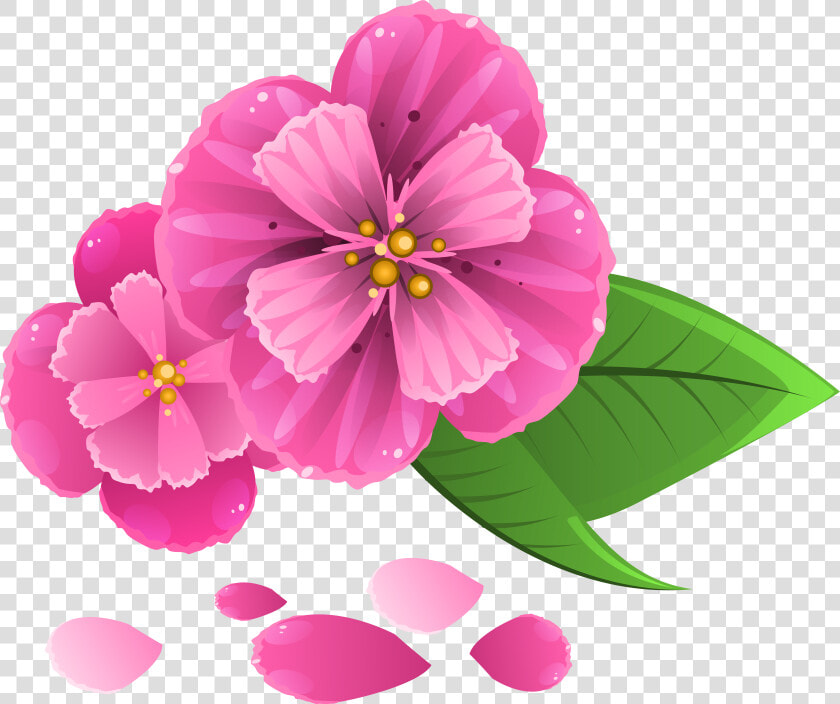 Pink Flowers Petal Clip Art   Flowers And Petals Png  Transparent PngTransparent PNG