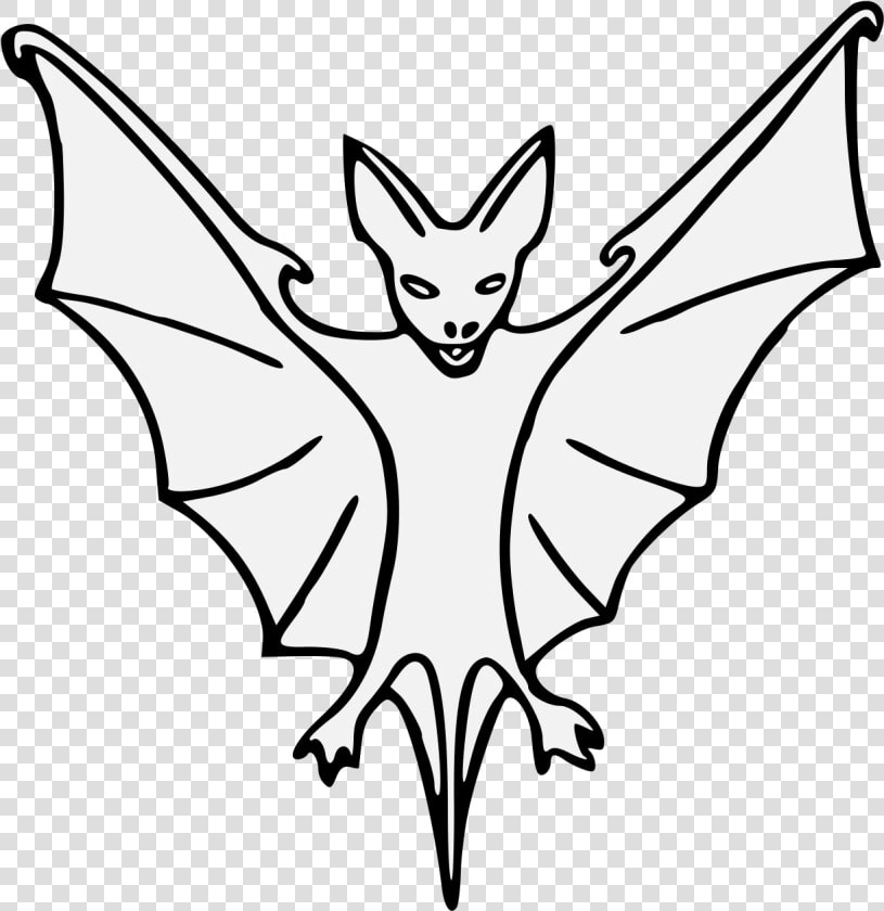 Clipart Bat Colouring   Bat Heraldic Clipart Png  Transparent PngTransparent PNG