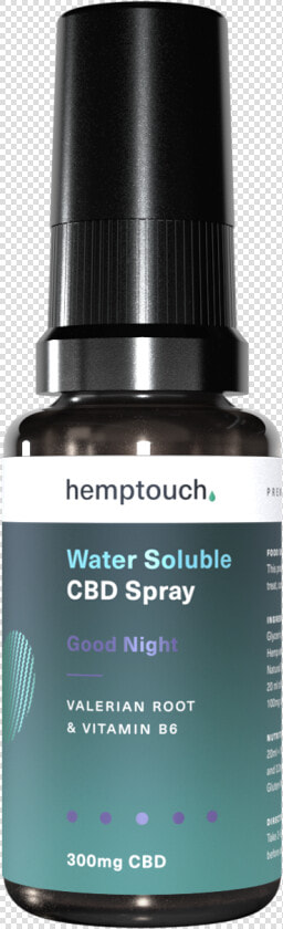 Hemptouch Good Night Cbd Water Soluble Spray With Valerian   Cosmetics  HD Png DownloadTransparent PNG