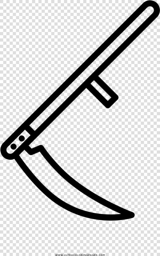 Scythe Coloring Page   Dibujo Una Guadaña Para Colorear  HD Png DownloadTransparent PNG