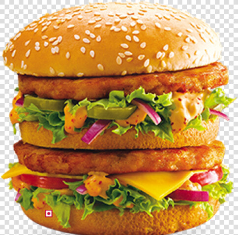 Veggie Burger Clipart Mcdonalds Burger   Chicken Maharaja Mac Meal L  HD Png DownloadTransparent PNG