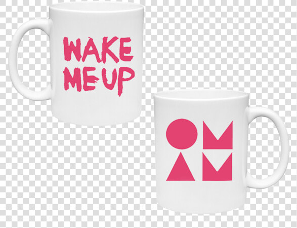 Wake Me Up White  amp  Pink Mug   Mug  HD Png DownloadTransparent PNG