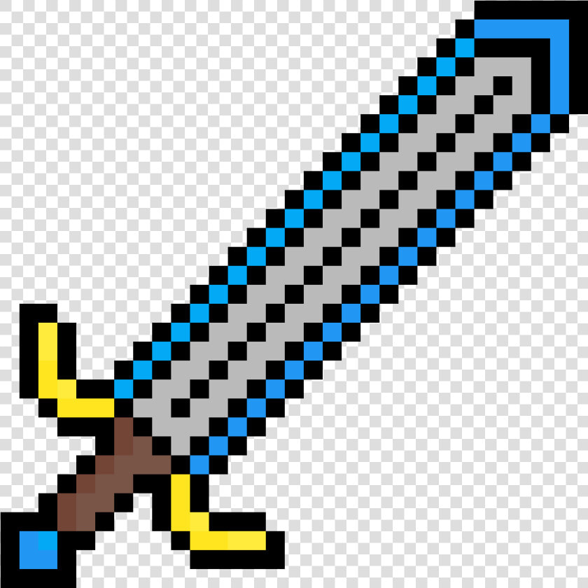 Pixel Art Minecraft Épée   Transparent Cartoons   Iron Sword Minecraft Png  Png DownloadTransparent PNG