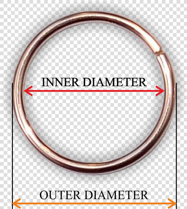 Measuring Nose Rings By Inner Diameter   Circle  HD Png DownloadTransparent PNG