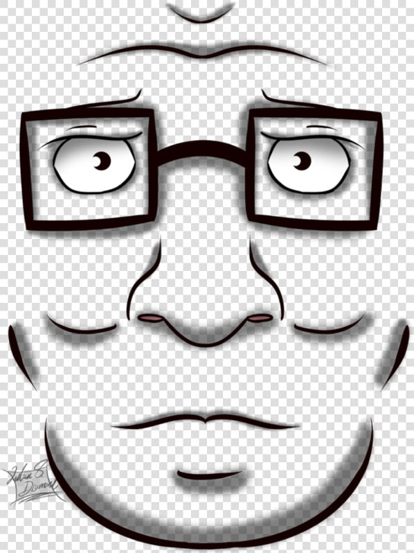 Hank Hill Drawing Cartoon   Hank Hill Face Transparent  HD Png DownloadTransparent PNG