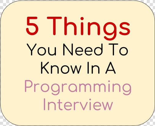 5 Things You Need To Know In A Programming Interview   Human Action  HD Png DownloadTransparent PNG