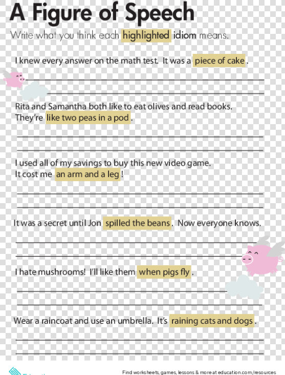 Figure Of Speech Bubble Cartoons   Figures Of Speech Activity  HD Png DownloadTransparent PNG