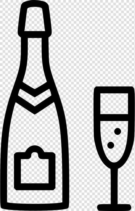 Champagne Glass Alcohol Bottle Celebrate Cheers   Champagne Svg  HD Png DownloadTransparent PNG