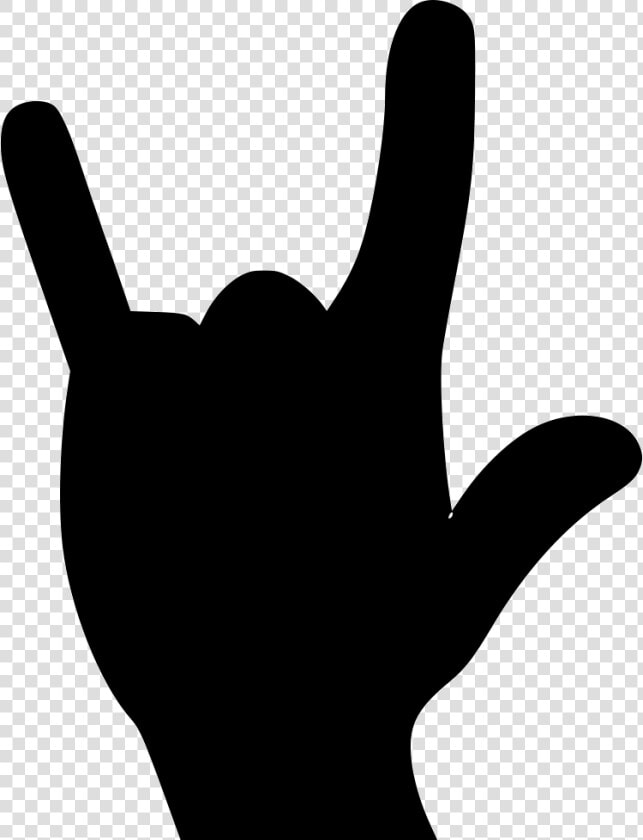 Fingers Png Icon Free Download Onlinewebfonts Com   Rock And Roll Hand Silhouette  Transparent PngTransparent PNG