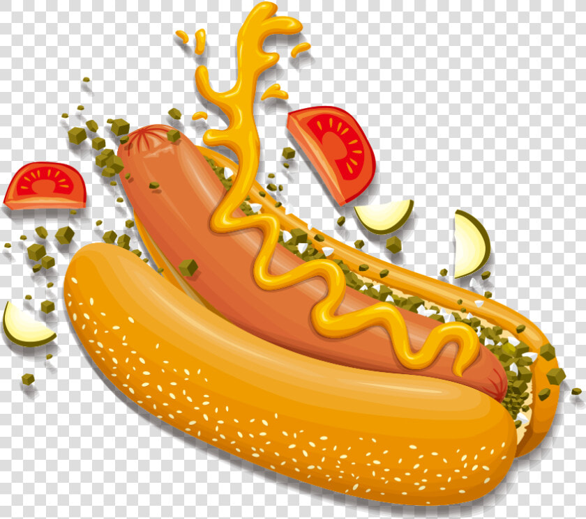 Barbecue Hot Vector Hamburger Dog Png File Hd Clipart   Cartoon Transparent Background Hamburger  Png DownloadTransparent PNG