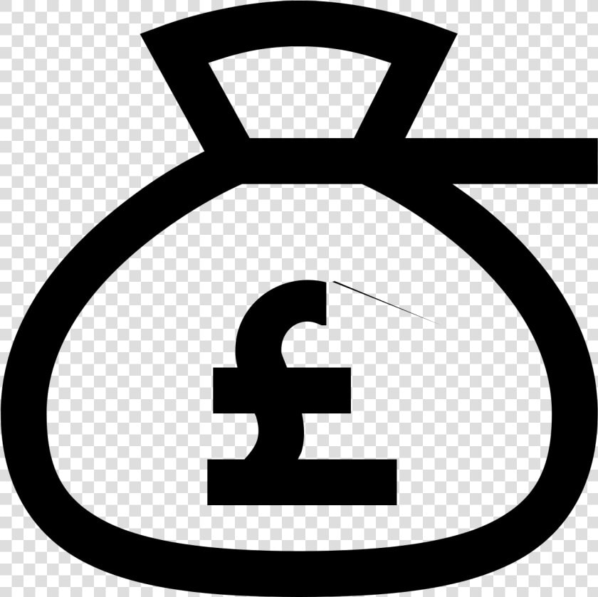 Computer Icons Money Bag Euro Clip Art   Money Pounds Clipart Black And White  HD Png DownloadTransparent PNG