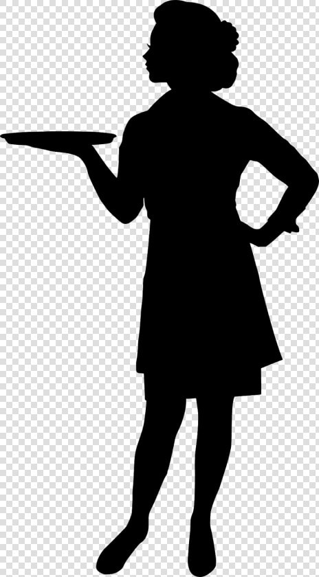 Waitress Silhouette Clipart   Png Download   Waitress Silhouette  Transparent PngTransparent PNG