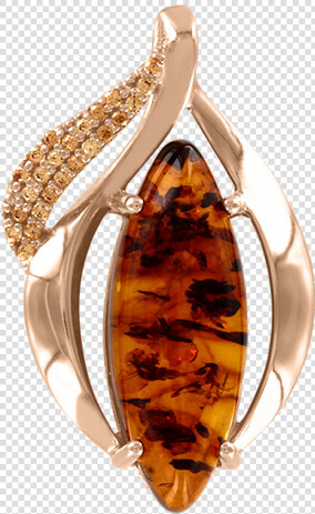 Gold plated Silver Pendant With Amber   Amber  HD Png DownloadTransparent PNG