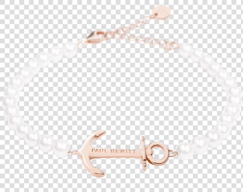 Paul Hewitt Anchor Spirit Pearl Ip Rose Gold Jewellery   Bracelet  HD Png DownloadTransparent PNG