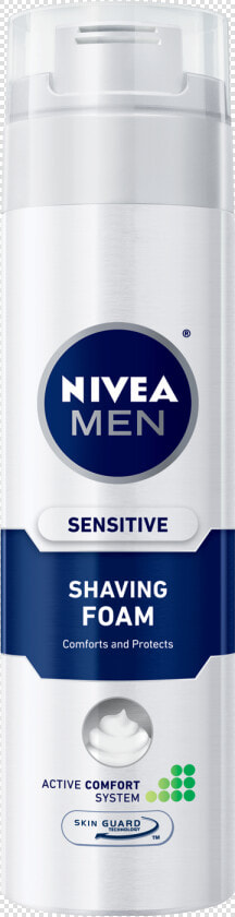 Sensitive Shaving Foam   Nivea Cooling Moisturizer  HD Png DownloadTransparent PNG