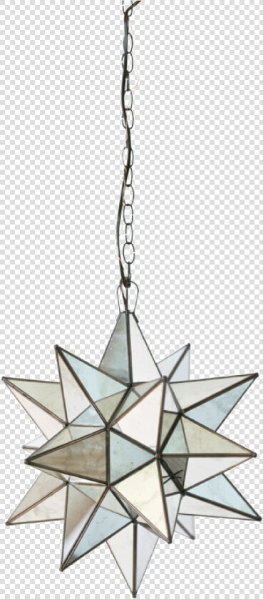 Polaris Hollywood Regency Star Antique Mirror Glass   Chandelier  HD Png DownloadTransparent PNG