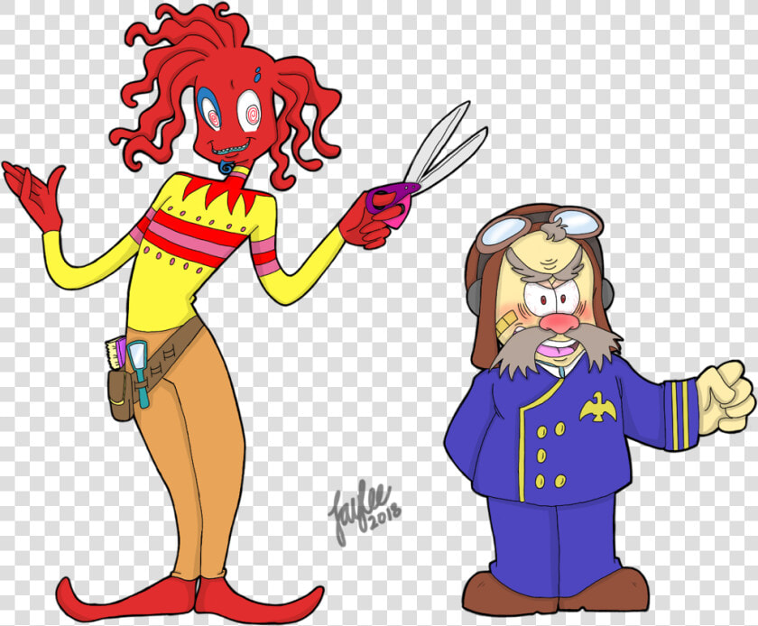 Luìs Takoyama Octo  amp  Captain Herb Fussenpepper   Captain Fussenpepper  HD Png DownloadTransparent PNG