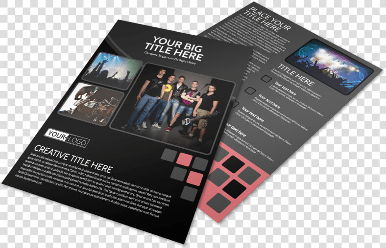 Music Band Flyer Template Preview   Flyer  HD Png DownloadTransparent PNG