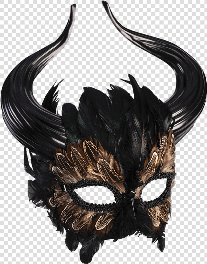 Monster Of The Labyrinth Mask   Masquerade Mask With Horns  HD Png DownloadTransparent PNG