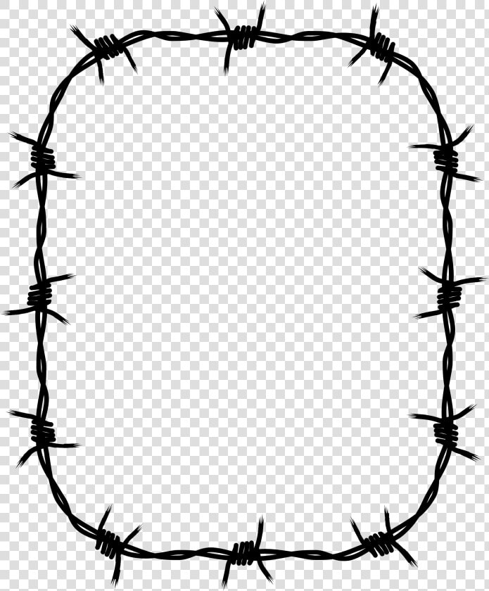 Wire Clip Fencing   Barb Wire Frame Vector  HD Png DownloadTransparent PNG