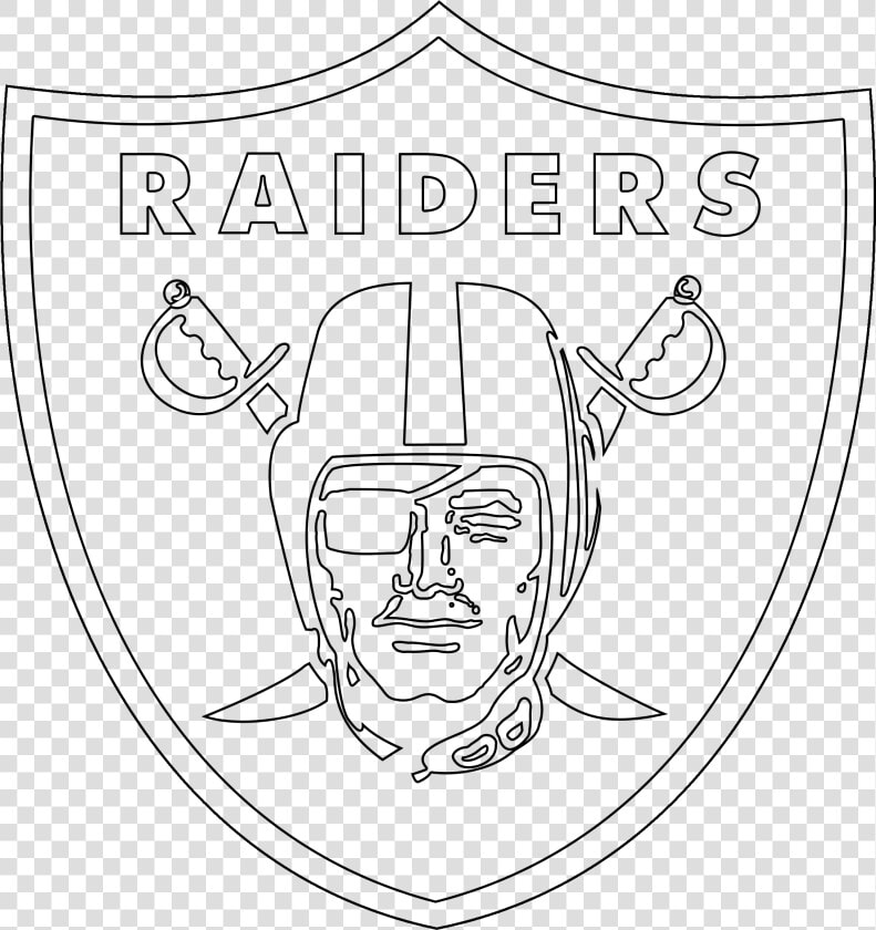 Outline Of Raiders Logo 3 By Diane   Oakland Raiders Logo Drawing  HD Png DownloadTransparent PNG