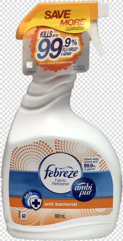 Febreze Fabric Refresher Anti Bacterial 800ml Title   Febreze  HD Png DownloadTransparent PNG