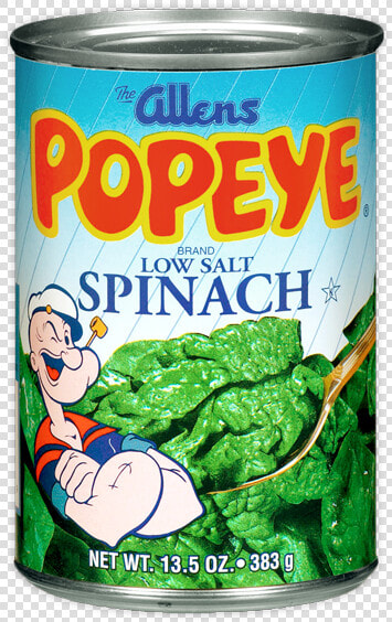 Low Salt Spinach   Popeye Spinach  HD Png DownloadTransparent PNG