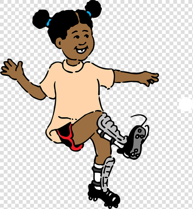 Running Girl Cliparts 21  Buy Clip Art   Girl Playing Soccer Clipart  HD Png DownloadTransparent PNG