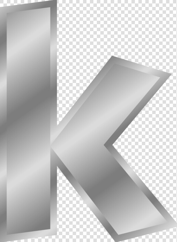 Effect Letter K   Letter K Silver Png  Transparent PngTransparent PNG