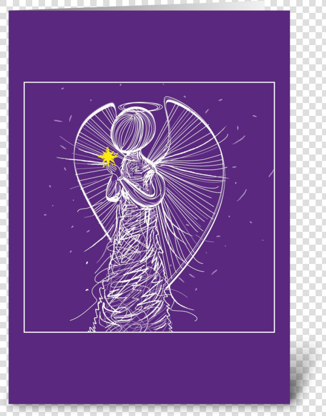 Christmas Faceless Angel Star Greeting Card   Face Less Angel  HD Png DownloadTransparent PNG