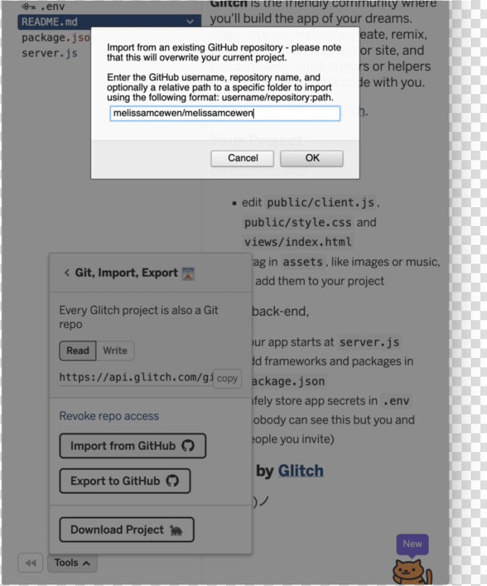 Github Import Export On Glitch  HD Png DownloadTransparent PNG